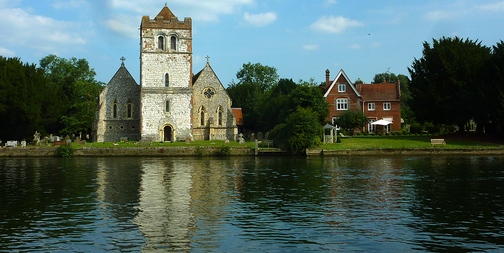 Wednesday August 28th (2013) bisham church and vicarage align=