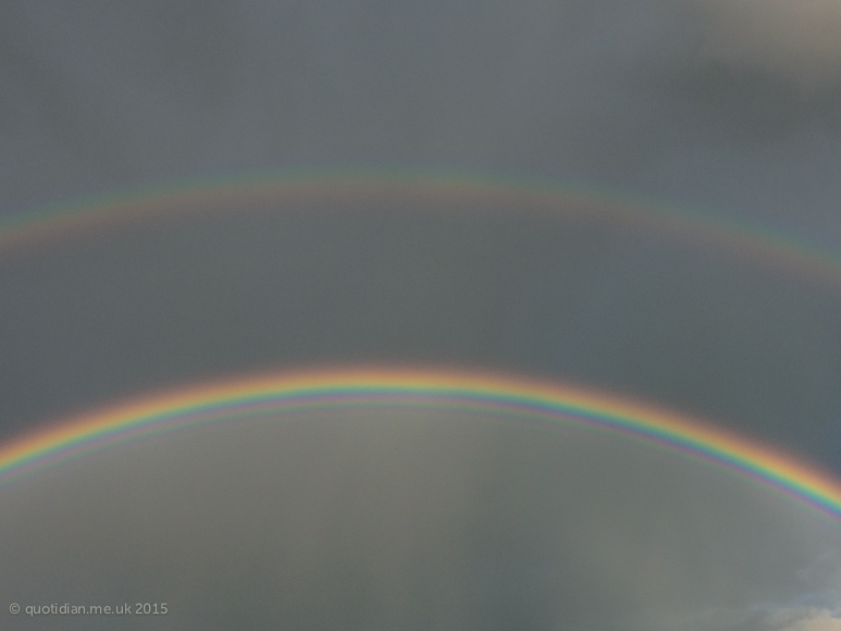 Thursday September 3rd (2015) five (or six) rainbows align=