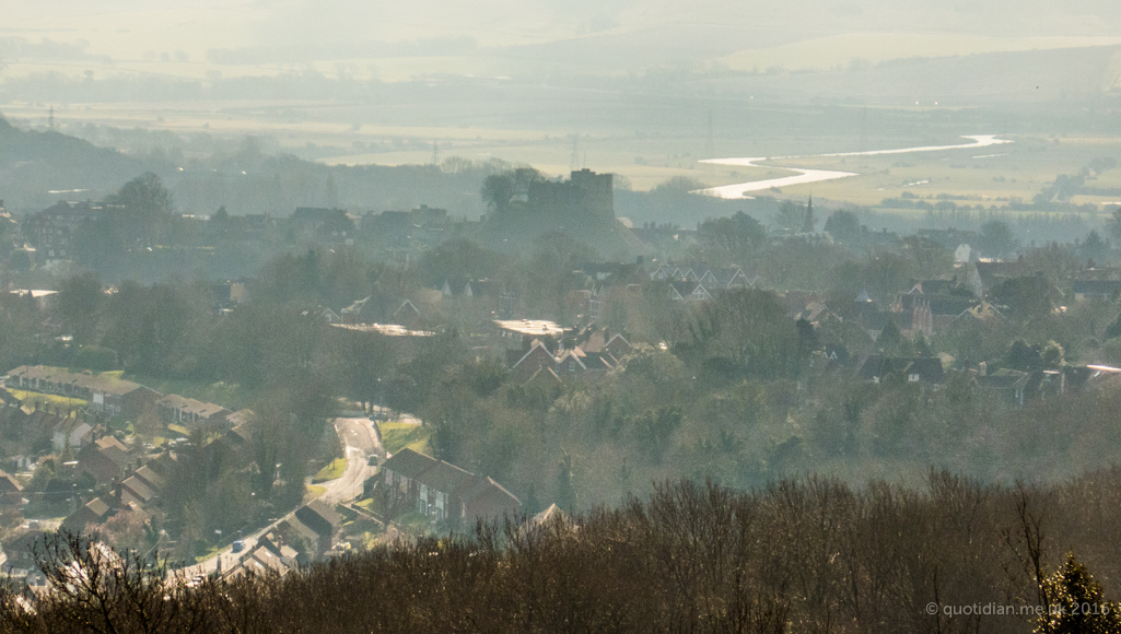 Sunday March 6th (2016) misty morning over lewes align=