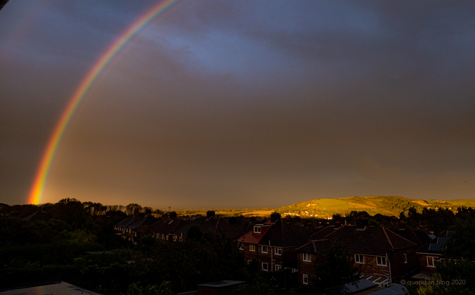 Thursday September 24th (2020) this evening's rainbow align=