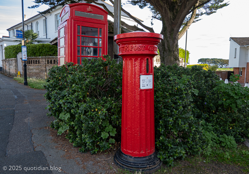 Tuesday October 7th (2025) victorian pillar box