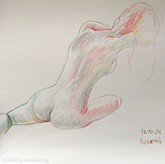 Friday October 17th (2025) multi coloured pencil effect