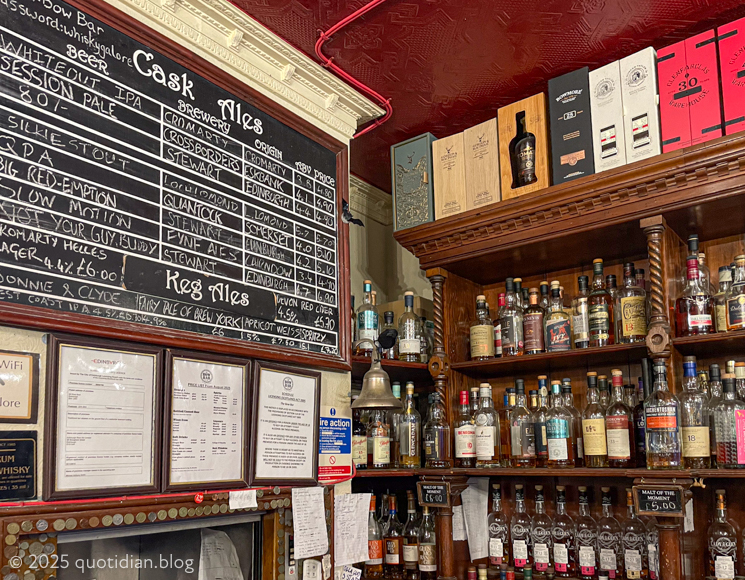 Thursday November 27th (2025) a fine selection of beer and whisky