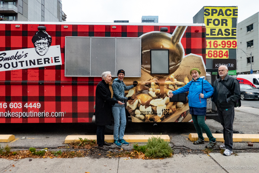 Wednesday October 16th (2019) following the poutine trail align=