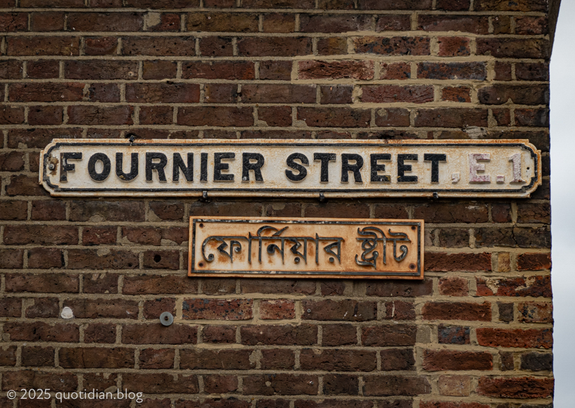 Wednesday November 12th (2025) off brick lane