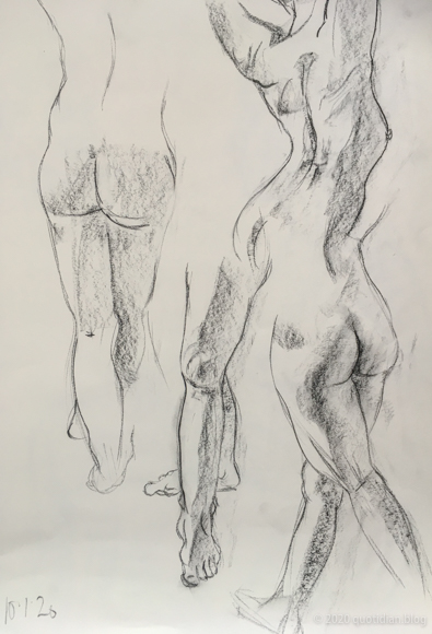 Friday January 10th (2020) life drawing 5 minuters align=
