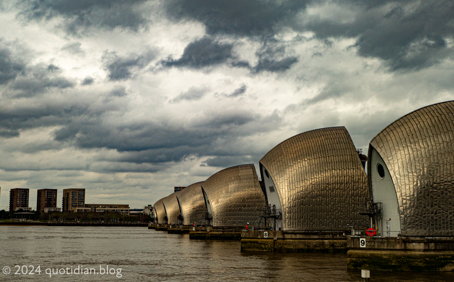 Monday March 25th (2024) the thames barrier