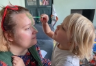 face painting mummy