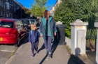 walking to school