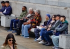 lunchtime in the square